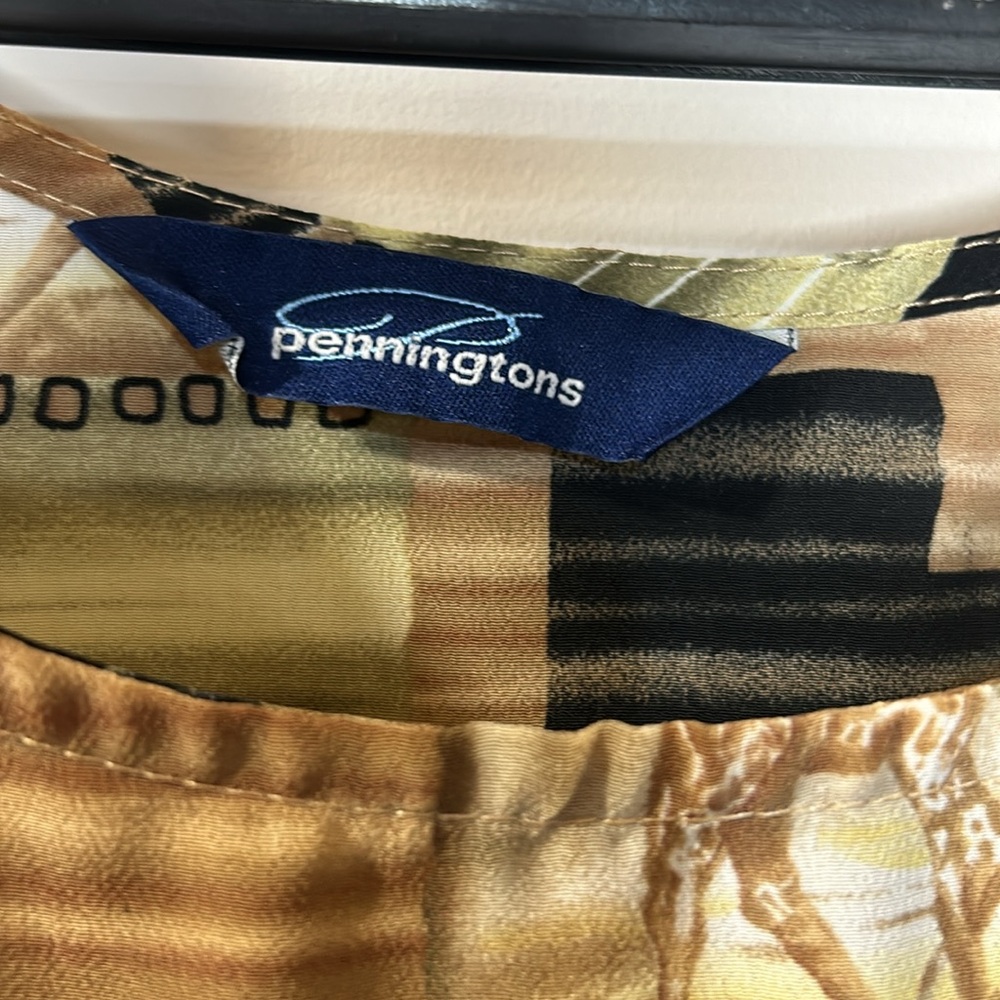 Penningtons women’s 16 sleeveless dress safari tropical‎ elephant print maxi - Picture 4 of 9